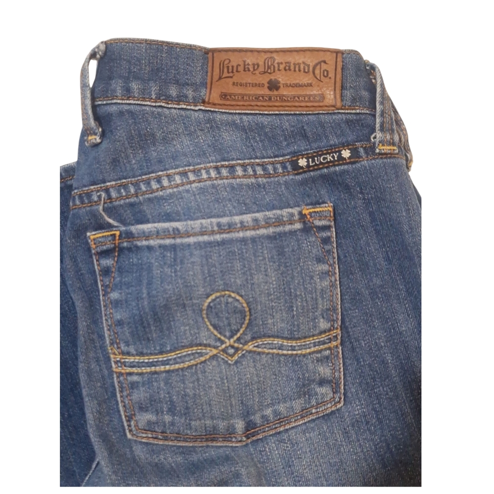 Lucky Brand Dark Blue Wide Leg Jeans - Picture 6 of 9